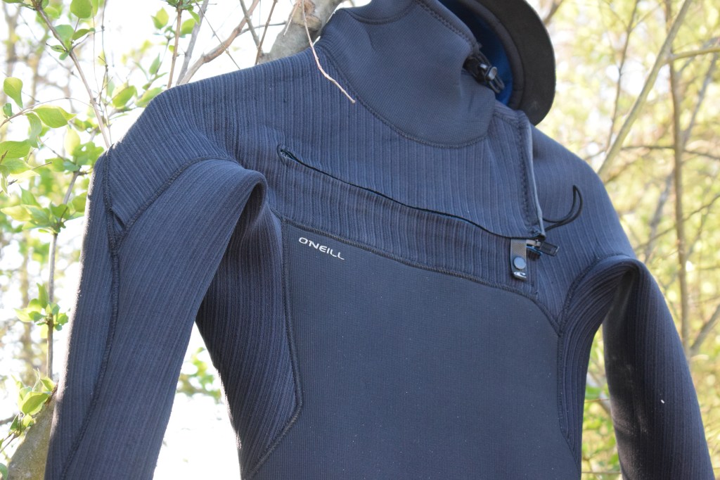 O'Neill Hyperfreak 5/4+ Chest Zip front view of entry